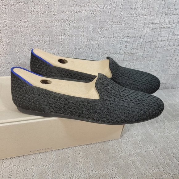 Rothy’s The Loafer Women's Size US 6.5 Black Honey Round Toe Slip On Flat Shoe - Picture 4 of 8